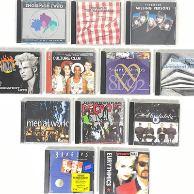 80s New Wave Rock Pop Hits 12 CD Lot Bangles Wang Idol Thompson ABC Duran Cultur