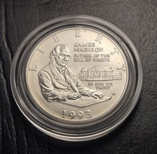 1993-S James Madison Commemorative Half Dollar - 90% Silver Proof