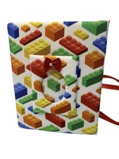 Custom Building Blocks Photo Album - Holds 100 4x6 Photos - Handmade
