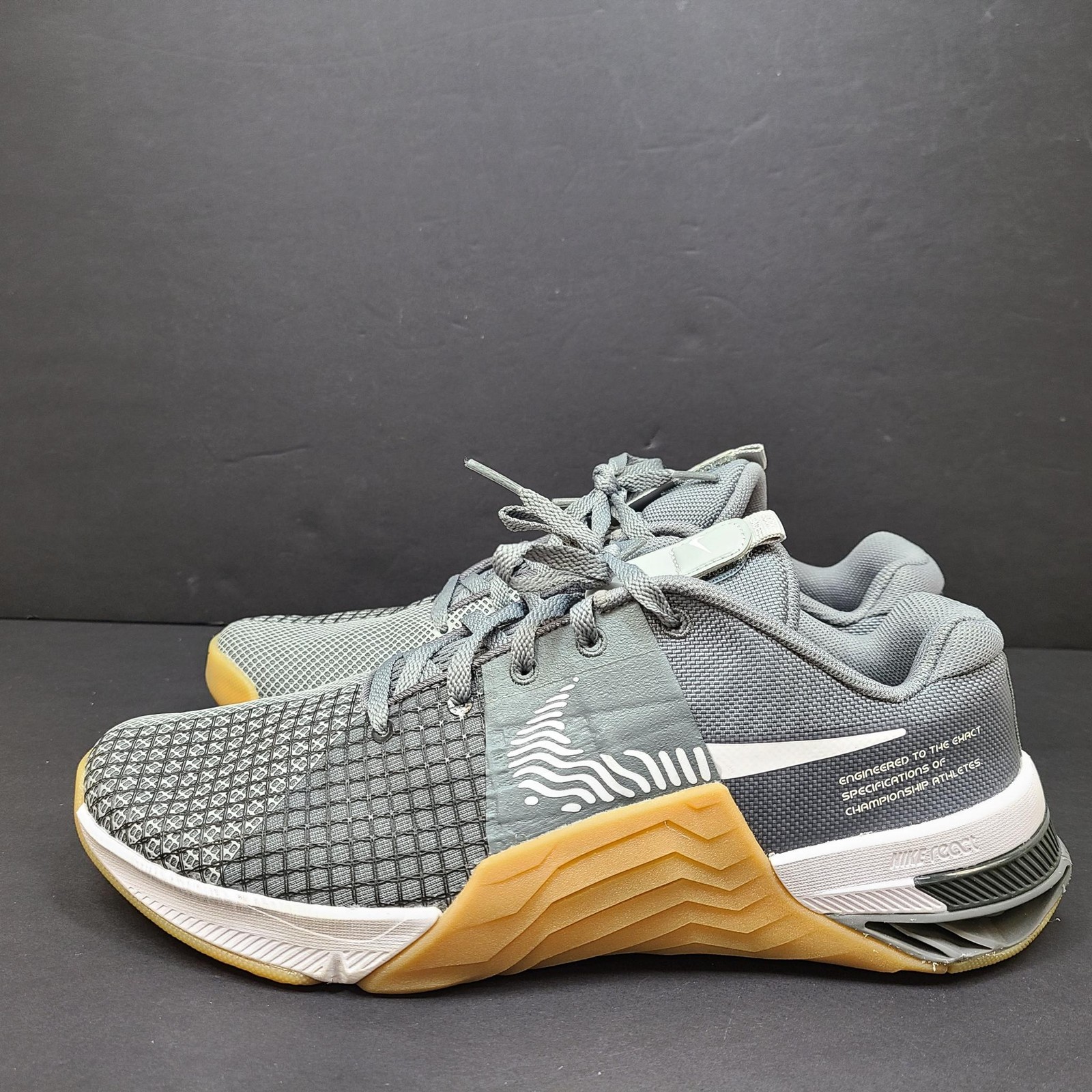 Nike Metcon 8 Men's DO9328-002 Training Shoes Smoke Grey Gum Sz 8.5