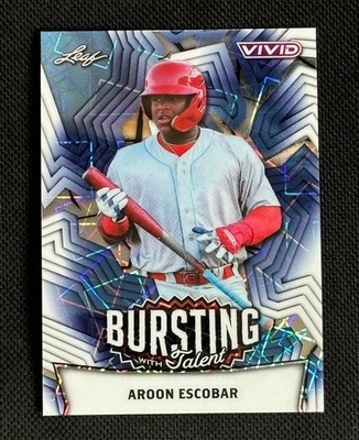 Aroon Escobar 1/1 Bursting With Talent - 2025 Leaf Vivid Baseball