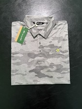 NWT MEN'S TRAVIS MATHEW BEACHSIDE STEALTH POLO, SIZE: 2XL, COLOR: GRAY M7.21