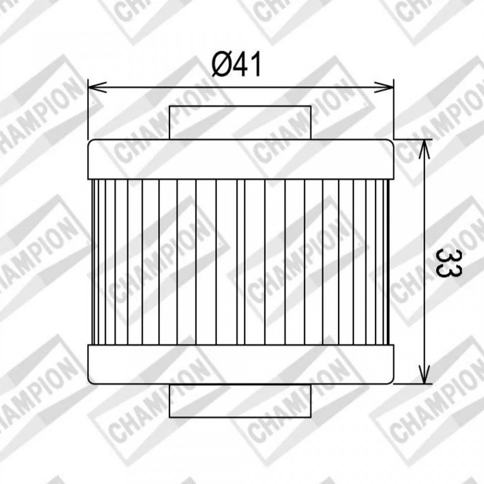 Filtre à huile Champion pour Scooter Peugeot 125 Satelis Premium 2006 à 2011 - Photo 3/4