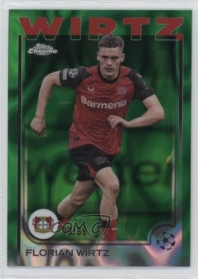 2024 Chrome UEFA Club Competitions Green Lava Refractor 39/99 Florian Wirtz 03xq