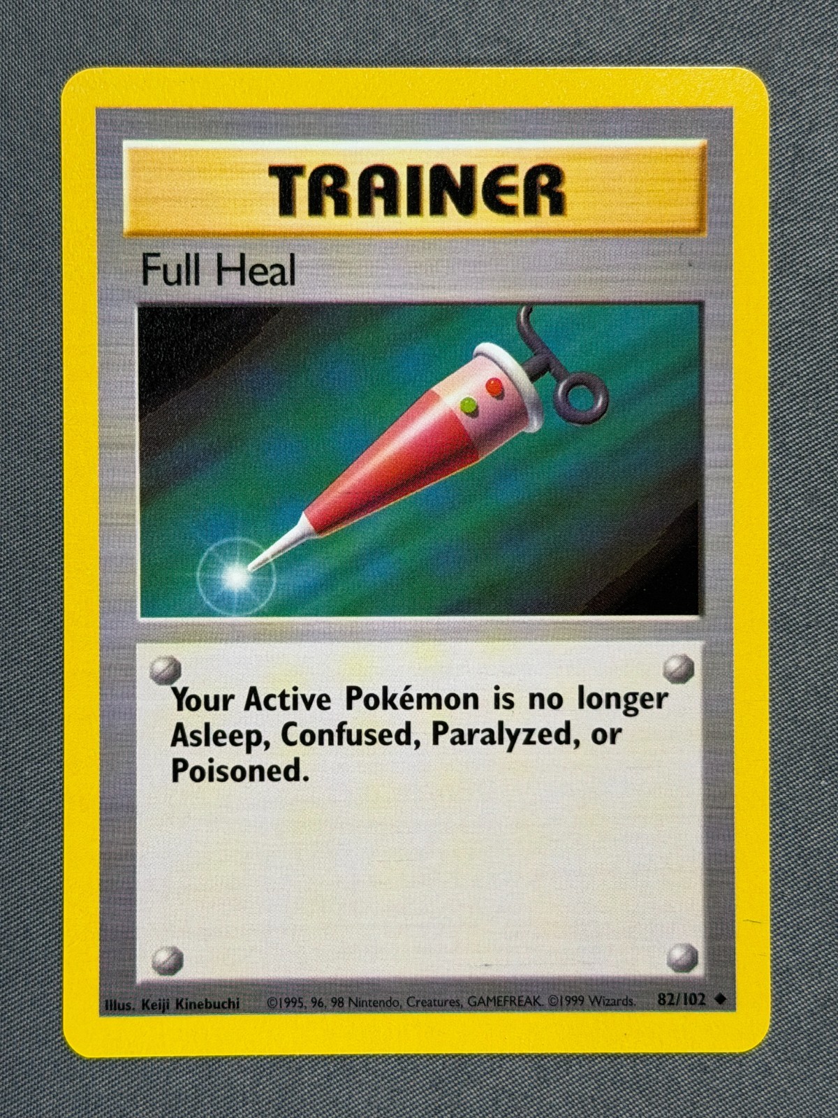 Full Heal 82/102 Base Set Series Base Set Uncommon Pokemon TRAINER Card 1999 NM