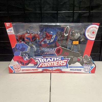 Transformers Animated  Optimus Prime vs Megatron Plus ''The Battle Begins DVD