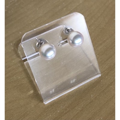 K18 Weißgold Perlen Ohrringe 8,4 mm Perlen aus Japan