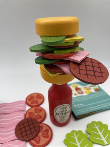Burger Balance Stack Em High Game Stacking Game Preowned - Picture 5 of 5