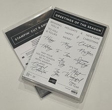   Holidays  Stampin' Up Greetings Of The Season Stamp Set and Dies