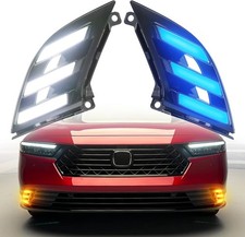 Led Front Bumper Light Drl Turn Signal Fog Lights For Honda Accord 2023-2025