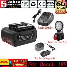 Für Bosch 18V 9Ah Professional Akku Ladegerät GBA BAT618 BAT609 Arbeitsleuchte