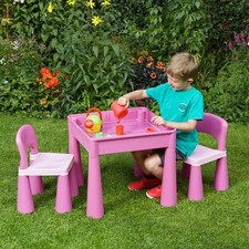 Liberty House Toys Kids 5-in-1 Activity Table and 2 Chairs Set