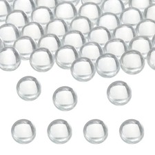 100-Pack Solid Round Glass Beads, 9mm Glass Boiling Stones Beads Balls