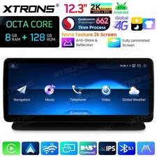 Android Autoradio f&uuml;r Mercedes CLS W218 C218 X218 CarPlay 12.3" 2K IPS 8G+128GB