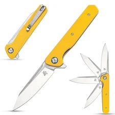 ST135 Folding Knife, D2 Steel G10 Handle Outdoor EDC for Hunting, Camping