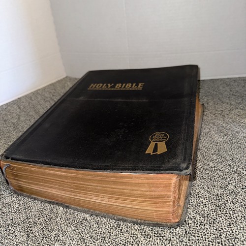Holy Bible New Standard Reference Blue Ribbon 1948 Edition Hertel - Picture 2 of 7
