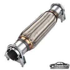 Universal Flexrohr mit 2 Schellen 45 x 200 mm Interlock Montage ohne Schweißen