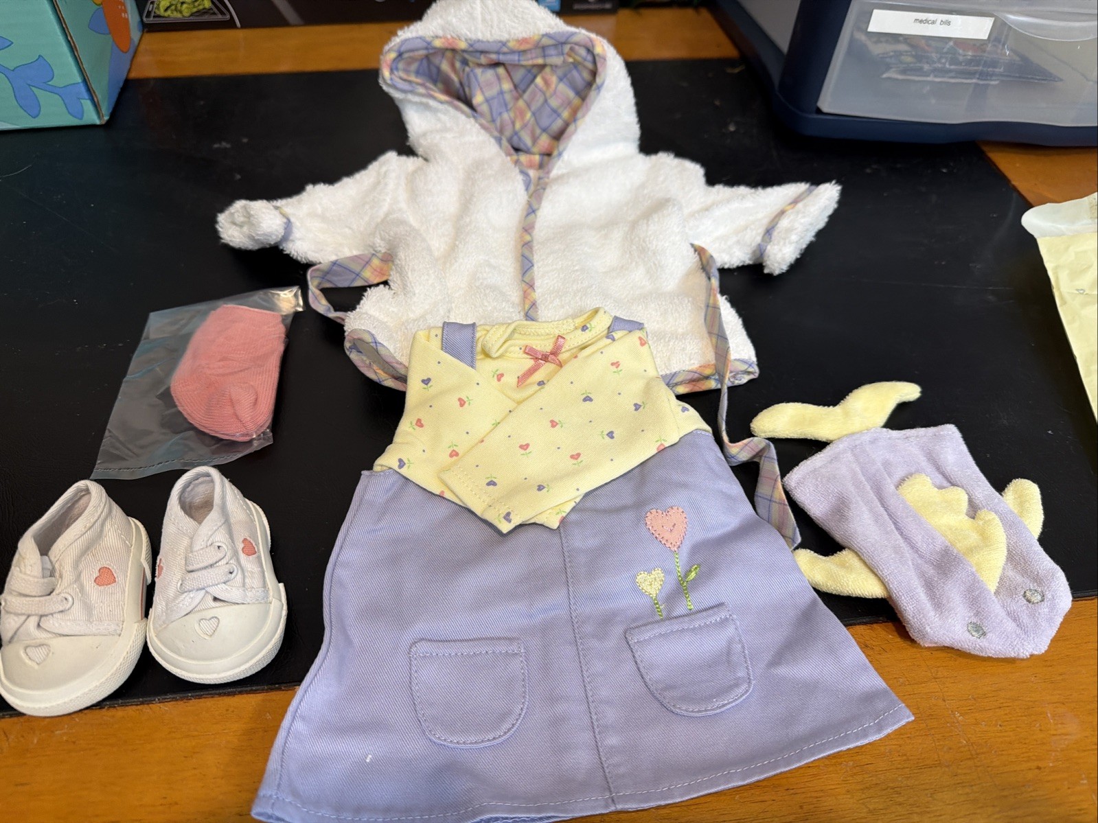 American Girl Bitty Baby JUMPER & ROBE Starter Outfit