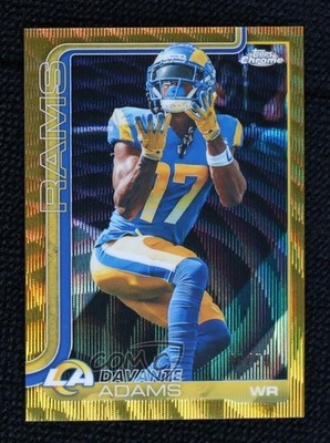 2025 Topps Chrome Gold Wave Refractor 16/50 Davante Adams #165 16j4