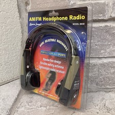 New Lenoxx Sound AM/FM Radio Receiver Stereo Headphones Adjustable Vintage