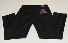 Chaps Performance Slim Fit Dress Pants Mens 30x30 Black Flat Front NWT