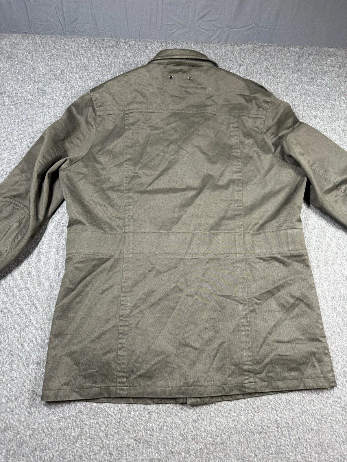 LOUIS VUITTON（LV） Louis Vuitton Giacca da Campo Uomo 56 Verde Cotone Pelle Esercito Militare