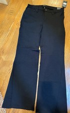 NWT TRUE RELIGION Black World Tour Curvey Joey Flare Pants Size 36