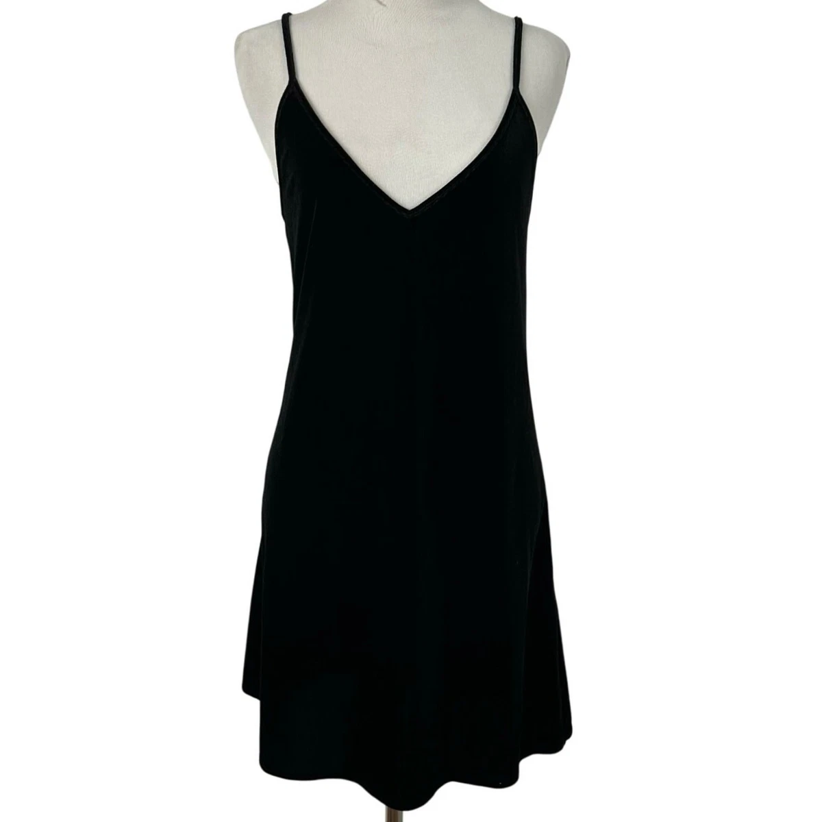 Melville Babydoll Dress Brandy Melville Open Back Dress Brandy Melville  Babydoll Open-Back Mini Dress Flowy Tiered Black