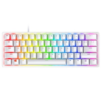 Razer Huntsman Mini Mercury 60% with Clicky-Purple Switch