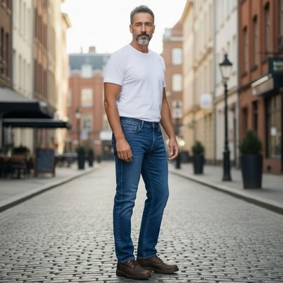 Lee Jeans Mens 42x30 Legendary Regular Bootcut Bowery Wash Stretch Denim 1020250