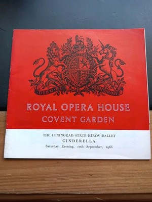 Royal Opera House Programm Kirow Ballett Leningrad Covent Garden 1966 Vintage