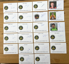 Hand Signed Football Cards 2013 - Berwick Rangers - lot of 22 cards