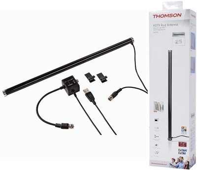 Thomson Aktiv DVB-T2 Stab-Antenne 4K  FULL HD TV Zimmer-Antenne USB Verstärker
