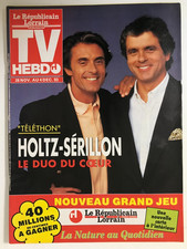 ► TV HEBDO-Novembre.1993- SERILLON-HOLTZ-ANTOINE-ADAMO-PIERRE BACHELET-SARDOU
