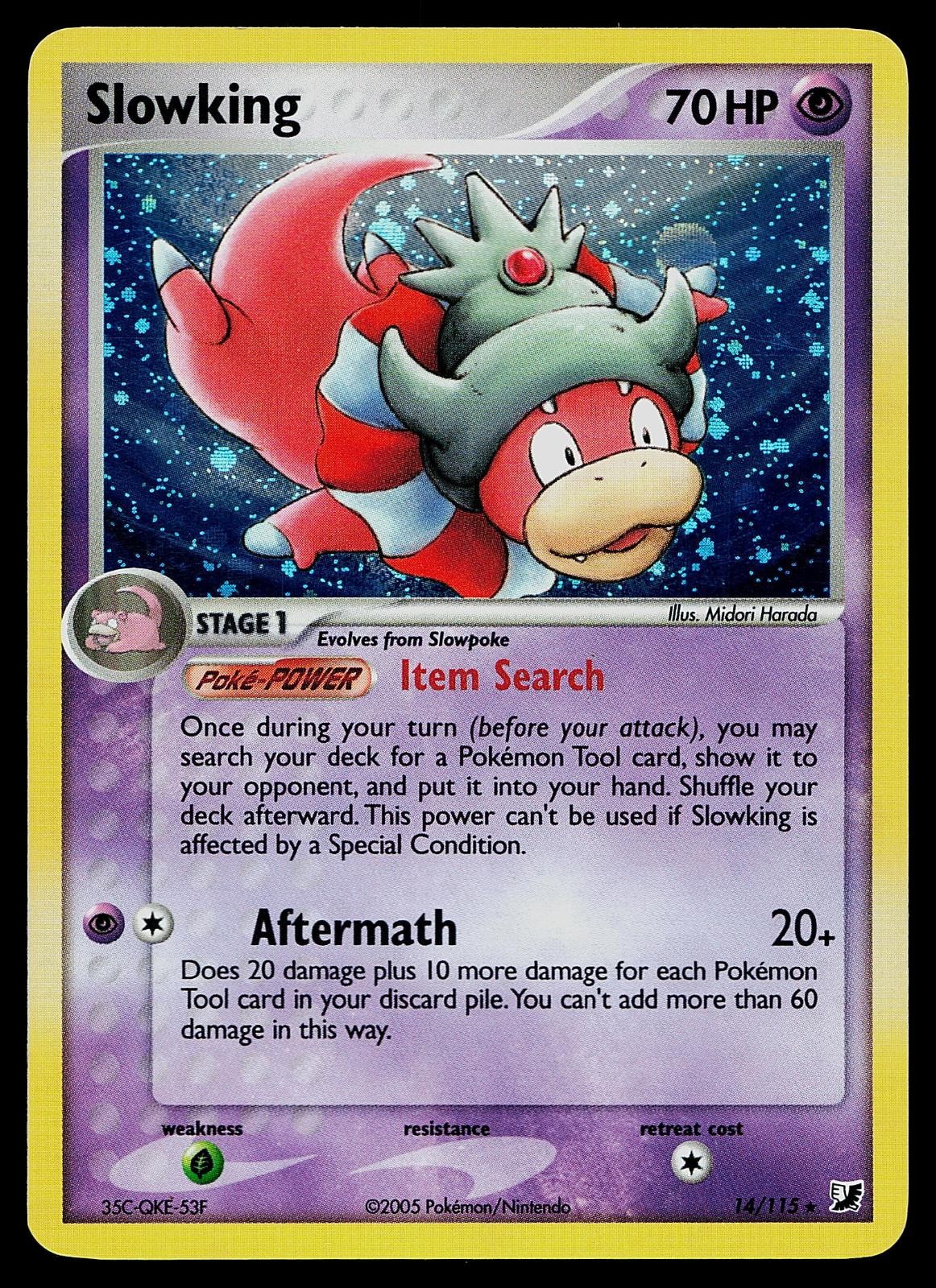 Pokemon Card - Slowking Unseen Forces 14/115 Holo Rare
