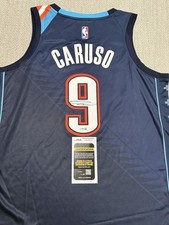 JSA COA ALEX CARUSO Signed Autographed OKC Thunder Jersey 2025 Champs Oklahoma