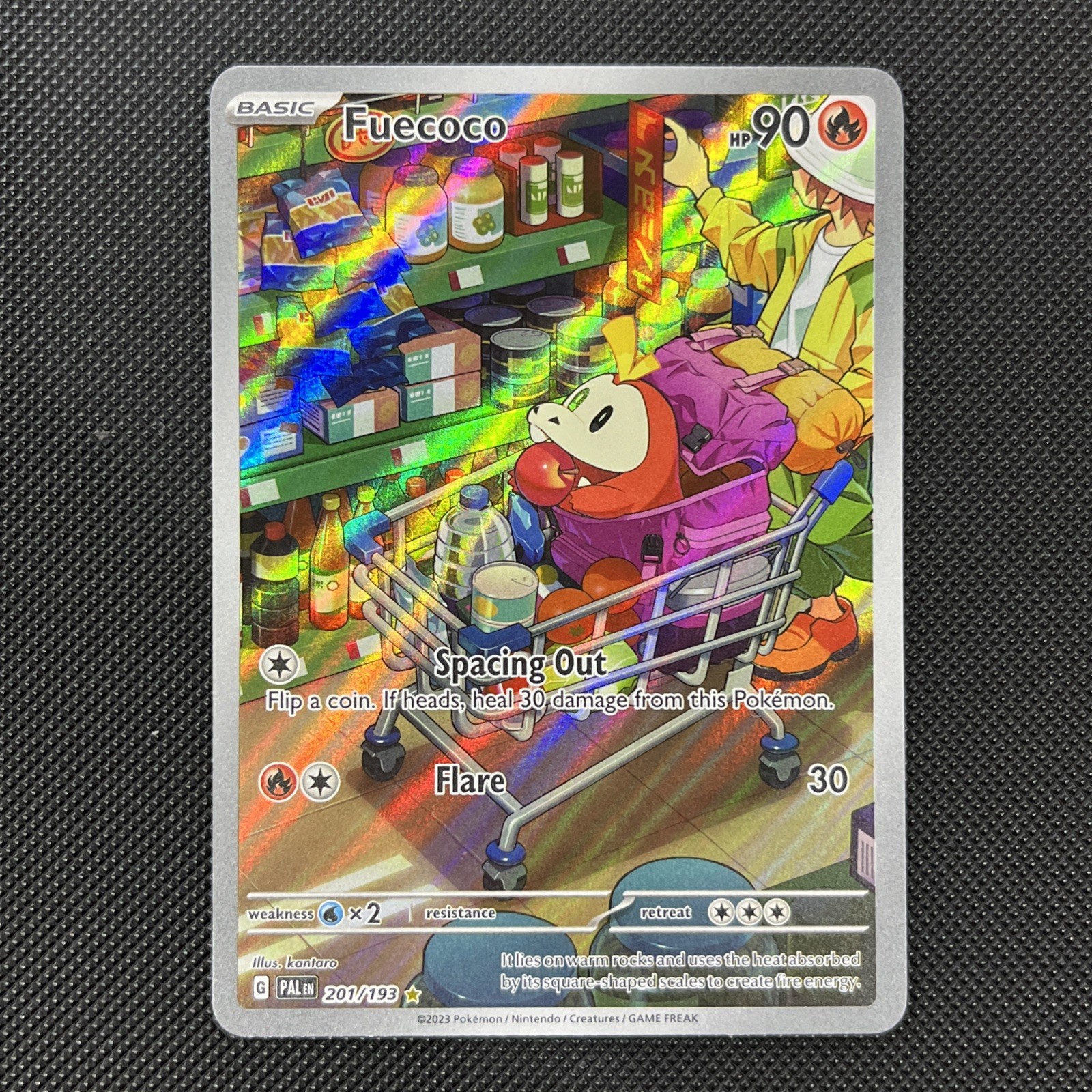 Fuecoco Paldea Evolved Pokémon Card 201/193 Illustration Rare