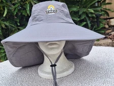 Trek Gear Fishing Hiking Hat Wide Brim Beige Active Wear Outdoor