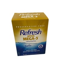 Refresh Optive Mega-3 Lubricant Eye Drops Relief 30 Vials EXP: 10/2027 NEW