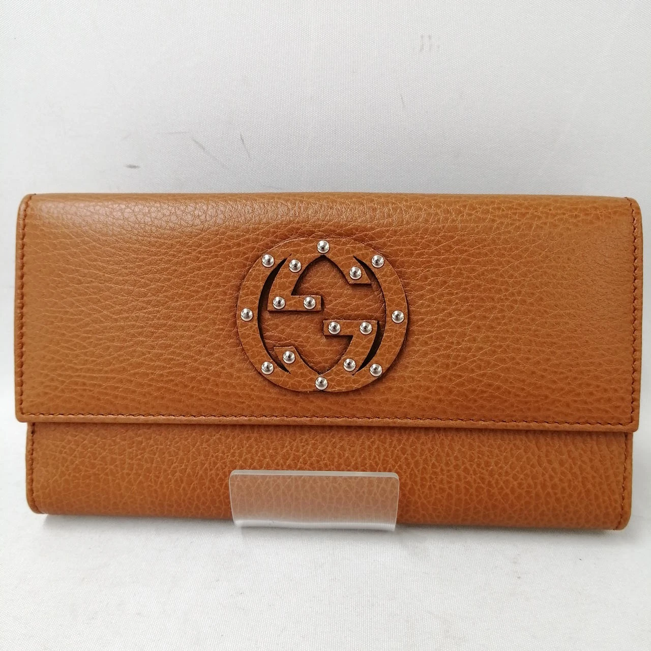 Gucci — GUCCI Interlocking G Double Long Wallet Brown 7.4 inch