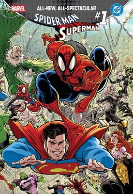 Marvel/DC Spider-Man Superman #1 Kaare Andrews Wraparound Variant Cover NM