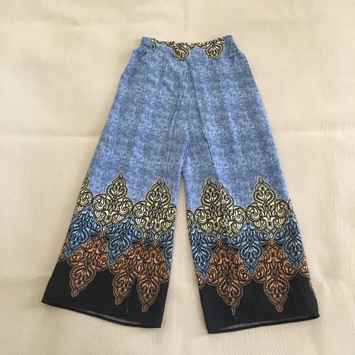 Pantalones Palazzo Pierna Ancha Mujer Talla Pequeña Informales Sueltos Boho Split Playa Pantalones - Imagen 3 de 15