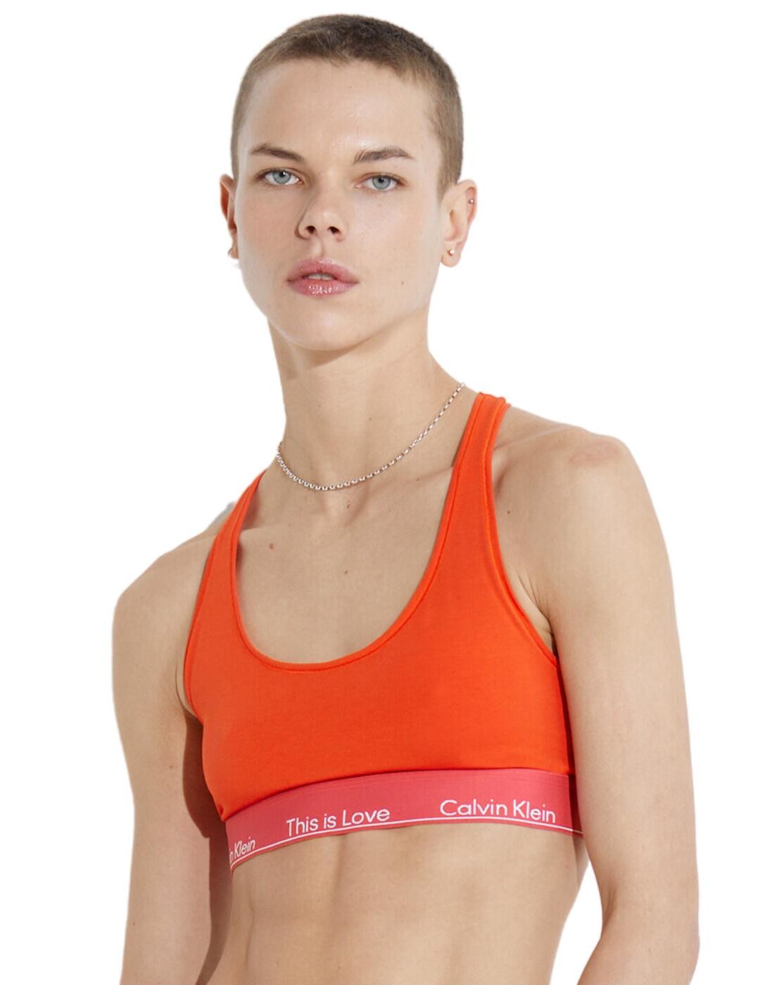 XS - 8 Calvin Klein Pride Unlined Bralette Womens Designer Lingerie 000QF7281E
