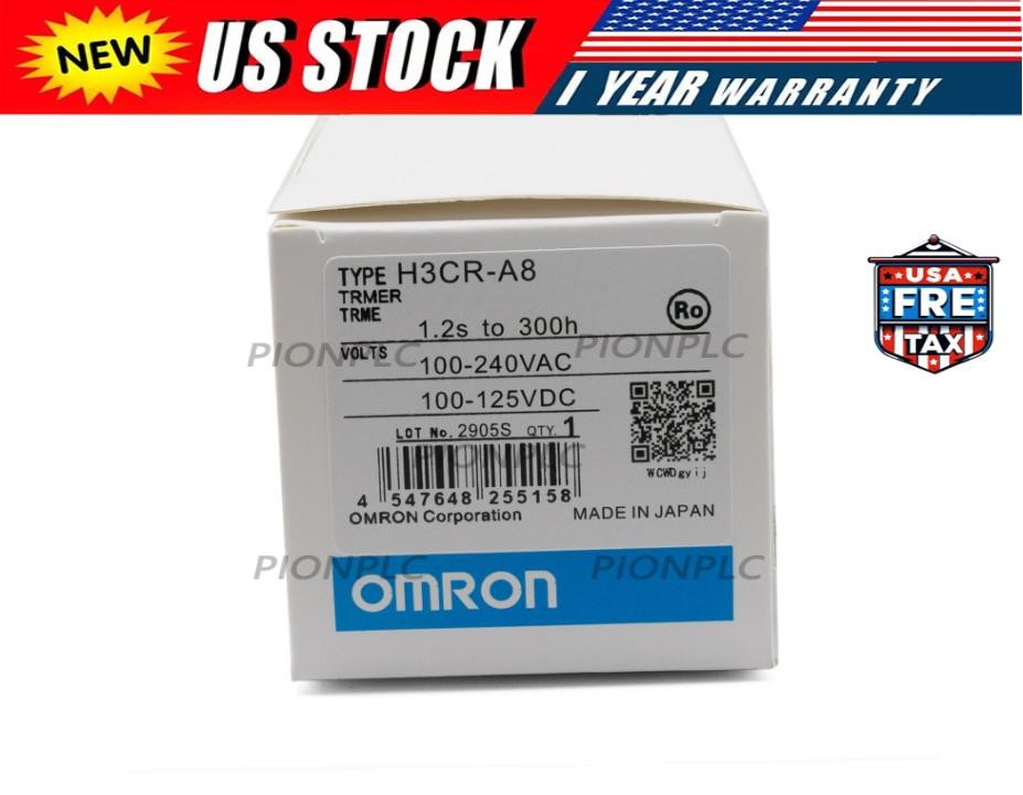 NEW IN BOX OMRON Timer H3CR-A8 H3CRA8 100-240VAC / 100-125VDC US Free TAX