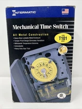 Intermatic T101 SPST 24 Hour Mechanical Timer Wall Switch