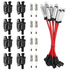 For Chevy Gmc 4.8l 5.3l 6.0l 8 Pack Uf413 Square Ignition Coil Spark Plug Wire