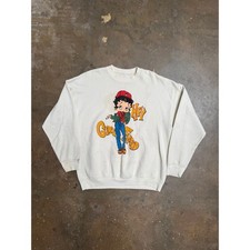 Vintage 90s Betty Boop Sweatshirt Streetwear Nike Hey Girlfriend Sz XL