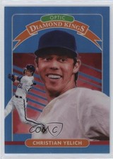 2020 Donruss Optic Diamond Kings Carolina Blue Prizm 27/50 Christian Yelich o7m