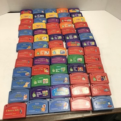 Leapfrog LeapPad Large Lot Assorted Learning Game Cartridges 65 Total