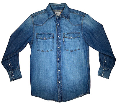 Carhartt Denim Western Pearl Snap Long 